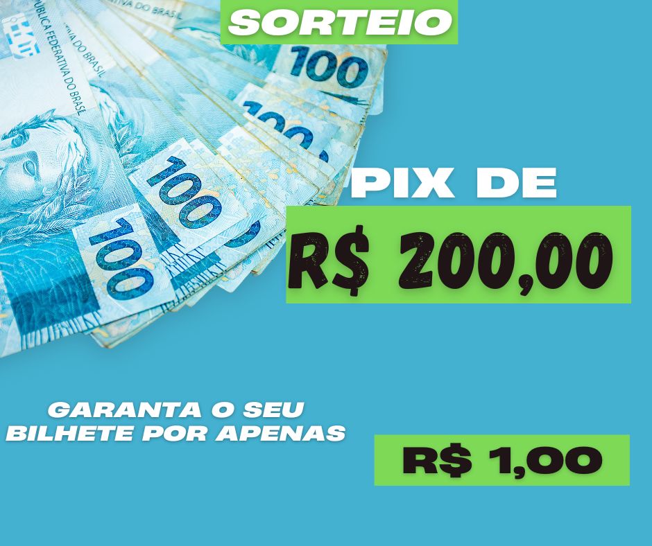 Imagem da rifa RIFA DE UM PIX DE 200,00 REAIS